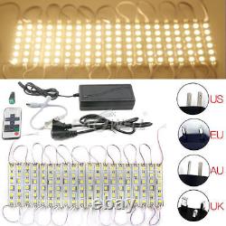 10-80ft LED Module 5054 SMD Strip Light Kit LOGO Sign Lamp Waterproof Warm White