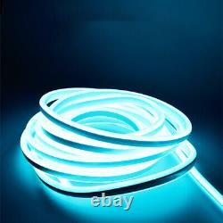 110V 100ft LED Neon Rope Light Strip Waterproof Home Garden Holiday Party Decor