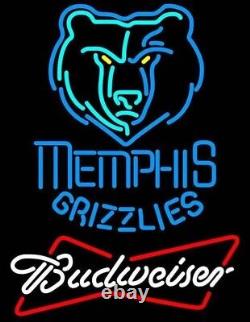 14 Vivid Memphis Grizzlies Logo LED Neon Sign Light Lamp Bar Beer Super Bright