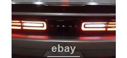 15-22 Dodge Challenger OEM Center LED Tail Light Assembly (Silver Logo) Clean