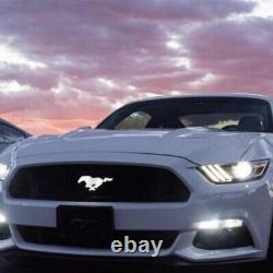 2015-21 Gloss Black Illuminated Mustang Led Glowing Grille Emblem-fast Shipping