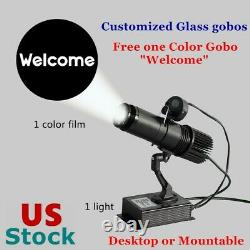 20W Black LED Gobo Projector LED Advertising Logo Light Free 1 Color Gobo Film
