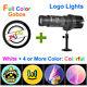 20W HD Zoom LED Advertising Logo Projector Lights Custom Image AD Lamp Gobo Card