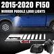 2PCS For Ford F150 Raptor 13th 2015-2020 Mirror Puddle LED Logo Led Lights