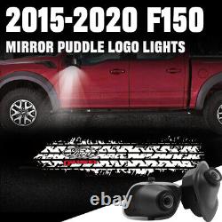 2X Side Mirror Puddle LED Lights Logo For Ford F150 2015-2020 Gift For Man