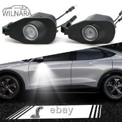 2X Side View Mirror Puddle Courtesy Lamp LED Light for Ford Shelby 2013-2022