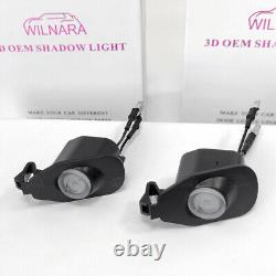 2X Under Mirror LED Puddle Lights Projector Logo Lamps For Ford Mustang Mach 1