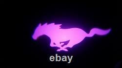 2pc Blue Mustang 5w Led Emblem Door Projector Ghost Shadow Puddle Logo Light