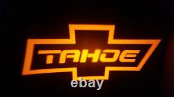 2pc Red Tahoe 5w Led Emblem Door Projector Ghost Shadow Puddle Logo Light