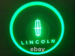 2pc White Lincoln 5w Led Emblem Door Projector Ghost Shadow Puddle Logo Light