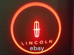 2pc White Lincoln 5w Led Emblem Door Projector Ghost Shadow Puddle Logo Light