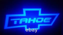 2pc White Tahoe 5w Led Emblem Door Projector Ghost Shadow Puddle Logo Light