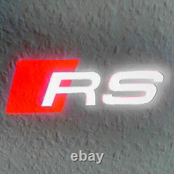 2x original Audi RS LED entry-level lighting door logo projector for many Audi