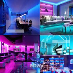 30-160ft Waterproof LED Neon Light Strip Bar Room Home Indoor Decoration 12V/24V