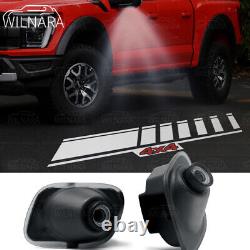4x4 Logo Mirror Puddle LED Shadow Light Projector Logo For Ford F150 2015-2020