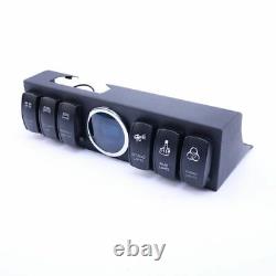 6-switch LED Logo Rocker Panel withDigital Voltage Gauge & Pre-Wired Harness Kit