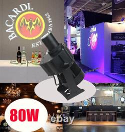 80W Outdoor LED Rotating Gobo Advertising Logo Projector Lamp with Custom Gobos