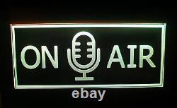 Animated On Air Neon Signs Recording Studio LED light Radio Podcasting LARGE