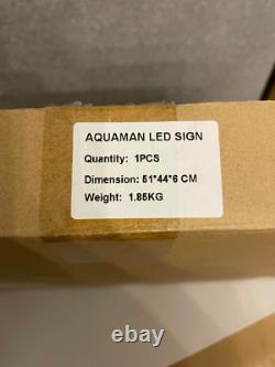 Aquaman LED Logo Light DC Comics Retail Store Exclusive 19.6x17.4 Sign