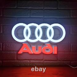 Audi LED Logo Lamp High-Quality Car Decor Great Gift for Audi Enthusiasts