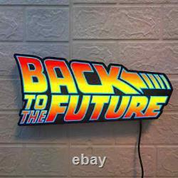 Back To The Future I II III Logo LED Light Fully Dimmable & Powered by USB