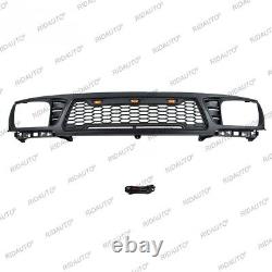 Black Front Grille Grill NO LOGO Fit For TOYOTA TACOMA 1995-1997 With LED Light