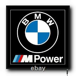 Bmw M Power Led Wall Light Up Sign Logo Garage Automobilia M3 M4 M5 M6 Sport