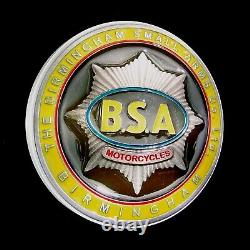 Bsa Motorcycle Badge Led Light Sign Logo Garage Vintage Automobilia Bantam