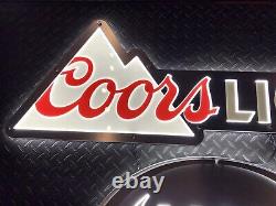 Coots Light NFL NCAA Football Metal LED Logo Beer Sign 36x24 Brand New In Box