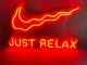 Custom Just Relax LED Neon Light Personalized gift for her Bedroom Fans 22x12