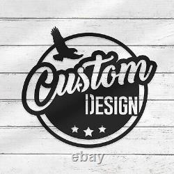 Custom Logo Design Metal Wall Art LED Light Personalized Business Logo Name Sign