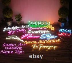 Custom Neon sign LED night light Family Name Logo Sign Home Wedding Decor Gift