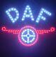 DAF TRUCK LED LOGO LIGHT BOARD CABIN LED LIGHT PLATE 50x50cm + FREE DIMMER