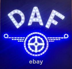 DAF TRUCK LED LOGO LIGHT BOARD CABIN LED LIGHT PLATE 50x50cm + FREE DIMMER