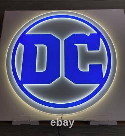 DC Comics Bullet Logo LED Light Retail Store Exclusive Sign BRAND NEW 31