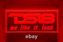 DS18 LED Signs Car Audio Sound Lighted Sign Speaker Garage Sign Logo Neon Light