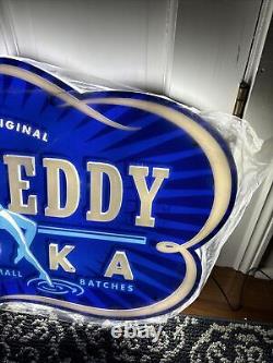 Deep Eddy Vodka Austin TX BAR SIGN LED Light Rare New Box 32 Logo Scarce Vtg