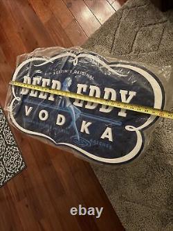 Deep Eddy Vodka Austin TX BAR SIGN LED Light Rare New Box 32 Logo Scarce Vtg