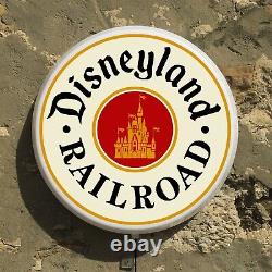 Disneyland Railroad Led Wall Light Sign Logo Train Locomotive Mini Mickey Mouse