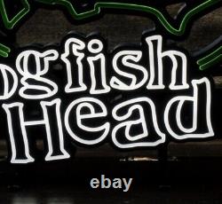 Dogfish Head Lockup Logo LED Sign. Bright Craft