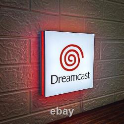 Dreamcast Logo LED Sign Sega Console 3D Printed Light Sign