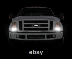 Emblem Ford 2004 2014 F-150 Black Logo White LED Light Truck