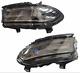 For 2015 2021 Dodge Charger Halogen LED DRL Projector Headlights Pair WithO Logo