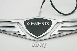 Front Hood New Wing Logo 2way LED Emblem 1PC For 2022 2023+ Genesis G70 G80 GV80