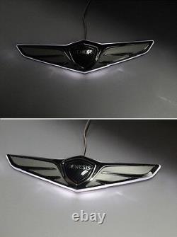 Front Rear 2PC Wing Logo 2Way LED Emblem Badge For 152019 Hyundai Genesis G80