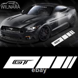 GT Logo Side View Mirror Welcome Courtesy Puddle LED Light For Ford Mustang