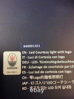 Genuine Maserati Levante/Ghibli/QP / door led light trident logo 940001321