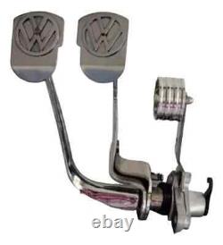 Grimaldi Accessories Vw Bug Beetle Chrome Pedal Assembly With VW Stamped logo