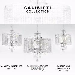 Home Decorators Calisitti Polished Chrome Chandelier with K9 Crystal Dangles