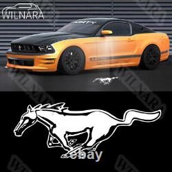 Logo For Ford Mustang 2013-2020 Under Side Rear View Mirror LED Lights Lamps